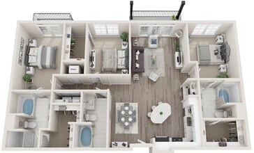 The Tory 3-427 floor plan